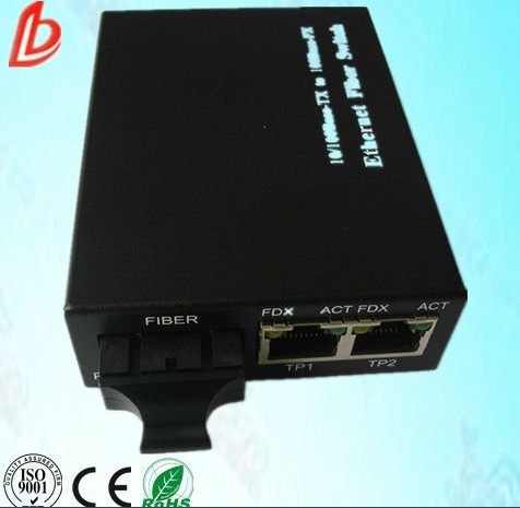 10/100M Ethernet Optical Fiber Switch with two UTP Ports