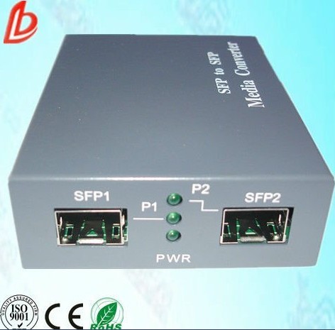 SFP to SFP Media Converter/Optical fiber media converter